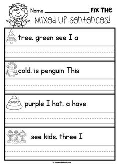 worksheet for beginning and ending the letter i with pictures to print out on