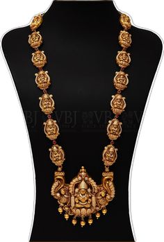 GOLD LAKSHMI NAGAS ANTIQUE NECKLACE  (110A22088) | Vummidi Bangaru Jewellers  Weight - 194.91 grams  Purity - 22K Vummidi Bangaru Jewellers, Antique Necklace, Gold