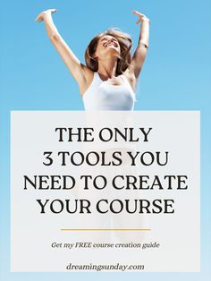 Wouldn't it be amazing if you could create your course with just 3 simple tools you likely already have and use? Without overcomplicating it or spending thousands of dollars on it? I'm about to show you how! No, these tools aren't super expensive. Yes, you only need these 3 (or 2, one of them isn't even essential either!). Read the guide and see procrastination vanishing as you realize how doable creating your online course can truly be.