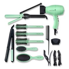 Harry Josh Pro Tools Lock, Stock and Barrel (1 kit) A complete collection of Harry Josh's professional hair styling tools made for all hair types. Lock Stock And Barrel, Hot Hair Tools, Hair Tool Set, Hot Brush, Professional Hair Tools, Hair Kit, Travel Hairstyles, Hair Tool