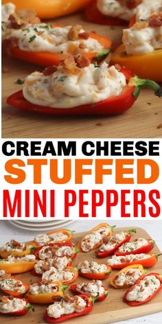 cream cheese stuffed mini peppers are the perfect appetizer for any party or celebration