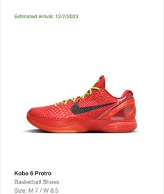 Nike SNKRS confirmed Order Will ship as soon as in hand Will be in hand approximately Dec 7th If you live in US you should get them 3-5 business days after Please feel free to ask any questions you may have Reverse Grinch, Kobe 6 Protro, Kobe 6, Nike Zoom Kobe, Nike Snkrs, Sneaker Release, Nike Fashion, Kobe Bryant, Nike Zoom