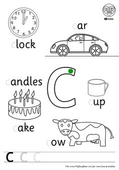 the letter c worksheet for preschool