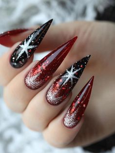 Red Christmas Nails 2025: Festive and Elegant Nail Designs for the Holidays Neon Christmas Nails, Christmas Color Ideas, Edgy Christmas Nails, Christmas Nail Color, Merry Christmas Nails, Red Christmas Nail Designs, Nails 2025, Holiday Nails Easy, Christmas Nail Colors