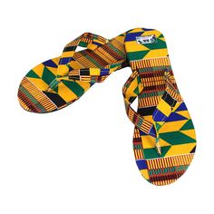 Picture of Kente Print Sandals Ghana Fabric, Gye Nyame, Basic Sandals, Kente Print, African Accessories, Live Wallpaper Iphone, Natural Body Care, Sunny Weather, Body Oils