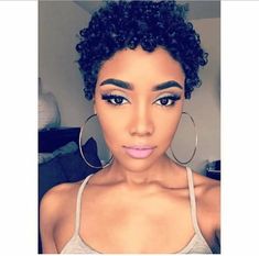 Stunning Natural Curls, See The Top 7 Short Natural Hairstyles You Should Try Today! IG:@talaylayyy Modern Short Hairstyles, African American Hairstyles, Short Natural Hair Styles, Short Curly Hair, Love Hair, Fresh Look, Cool Haircuts