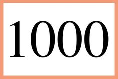 an orange square with the number 100 on it's front and bottom corner in black