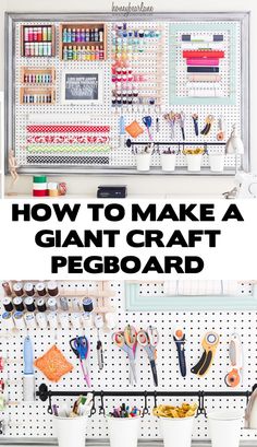 how to make a giant craft pegboard