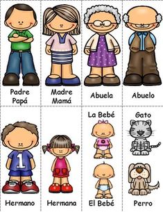 an image of different types of people in spanish