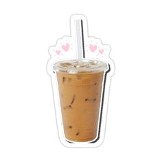 an iced drink in a plastic cup with a straw