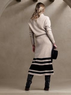 Tulsi Sweater Skirt | Banana Republic Elegant Knit Relaxed Skirt, Elegant Relaxed Knit Skirt, Chic Wool Skirt For Winter, Chic Winter Wool Skirt, Winter Knit Relaxed Skirt, Winter Knit Skirt With Relaxed Fit, Chic Winter Relaxed Skirt, Chic Relaxed Winter Skirt, Winter Knee-length Knit Skirt