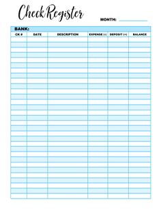 a printable check register is shown