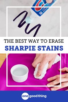 the best way to erase sharpie stains