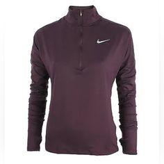 Brand: Nike Style: Dri-Fit Half Zip Running Shirt Color: Burgundy (Purple) Condition: New With Tags. See All Pictures For Details And Measurements. Size: Extra Small -Half Zip Front Closure -Long Sleeves -Thumbholes Nike Workout Tops For Fall, Nike Purple Sporty Tops, Purple Nike Sporty Top, Nike Sporty Purple Top, Long Sleeve Purple Sports Top, Purple Long Sleeve Sports Top, Purple Stretch Sportswear Tops, Nike Sports Tops In Purple, Nike Purple Tops For Sports