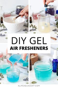 the process for making homemade gel air fresheners