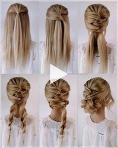 ✓✓✓Quick hairstyles for wedding guests to imitate Are you invited to a wedding and looking for the right hair styling Of course...is must fit your general look perfectly and enhance it stylishly. Ho... hairstyles for medium length hair formal, hairstyles for medium length hair prom, ..! Step By Step Wedding Hairstyles, Diy Bridesmaid Hair, Iris Wedding, Bridal Hairstylist, Prom Hairstyles Updos, Simple Prom Hair, Easy Hair Updos, Up Dos For Medium Hair, Prom Hairstyles For Long Hair