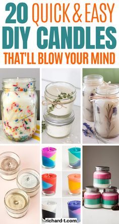 20 quick and easy diy candles that blow your mind