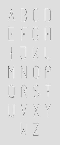 the font and numbers are arranged to form an abstract line art work on a gray background