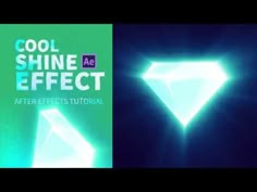 two different photos with the words cool shine effect and after effects in front of them