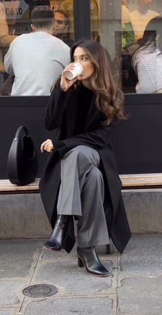 Winter Mode Outfits, High Heeled Boots, Corporate Outfits, Event Outfit, Looks Black, Looks Style