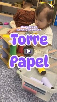 17K views · 3.6K reactions | 🛠️ Torre de Papel🛠️

👶 Idade Recomendada: A partir de 1 ano.

🌈 Materiais:
● Rolos de papel e papelão
● Círculos feitos de folhas coloridas ou desenhos

🔧 Como Fazer a Atividade:
1. Disponha os rolos de papel e os círculos coloridos em uma superfície plana.
2. Comece empilhando um rolo de papel em pé.
3. Intercalando: Coloque uma placa colorida sobre os 4 rolos e, em seguida, posicione outros rolos sobre os círculos.
4. Continue alternando entre os rolos e os círculos até alcançar a altura desejada da torre.
5. Incentive a criança a construir a torre o mais alta possível sem deixá-la cair.

🧠 Habilidades Estimuladas:
● Coordenação motora fina
● Coordenação motora grossa
● Percepção visual
● Resolução de problemas

✅️ Vamos construir uma Torre de Papel! Ut Baby Toys