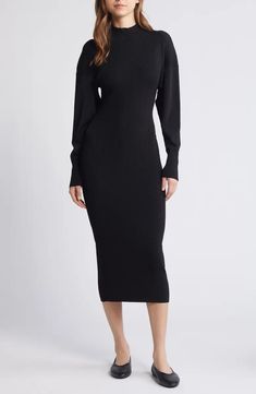 Discover great products at the best prices at Dealmoon. Rib Cutout Back Long Sleeve Sweater Dress. Price:$75.00 at Nordstrom Long Sleeve Sweater Dress, Denim Shirt Dress, Sleeveless Sweater