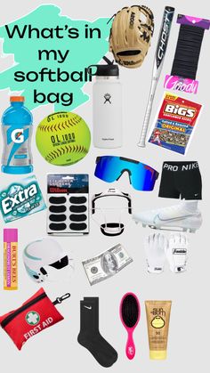 what's in my softball bag