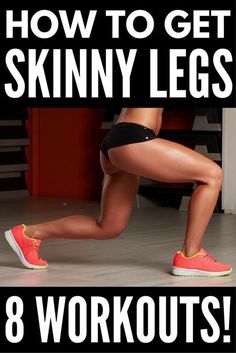 8 Slimming Leg Workouts You Can Do Anywhere | Want to know how to get skinny legs fast? You’re in luck! Whether you like to workout at the gym or at home, we’ve got 8 no equipment workout videos for women to help you tighten and tone your inner and outer thighs and get sexy, skinny legs. Perfect for beginners, runners, and everyone in between, we’ve even included a 30-day thigh slimming challenge to keep you motivated! #legworkout #legsfordays #weightloss #workout #burnfat Inner Leg Workout, Workout Videos For Women, Fitness Meals, Equipment Workout, Workout At The Gym, Leg Workouts