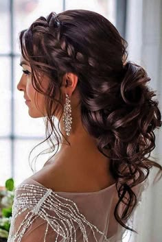 Wedding Hairstyles For Medium Hair, Elegant Wedding Hair, Bangs Curly, Wedding Guest Hairstyles, Hair Aesthetic, Wedding Hair Down, Wedding Hairstyles Updo