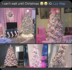 Christmas tree Apartment Decorating Baddie, Baddie House Decor, Baddie House, Girl Apartment Decor, A Pink Christmas, Glamour Decor, Luxury Room Bedroom, Bedroom Decor For Teen Girls, Future Apartment Decor