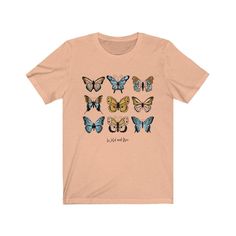 Sky Blue Butterfly, Butterfly Sweatshirt, Text Shirt, Butterfly Top, Monarch Butterfly