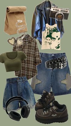 Baggy Clothes Aesthetic, Types Of Clothing Styles, Alt Clothes, Fits Clothes, Wardrobe Outfits, Fashion Fits