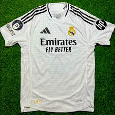 the jersey worn by real madrid's players is on display