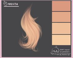 an image of a hair color chart