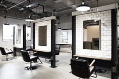 the salon is clean and ready to be used for hairdresser's customers