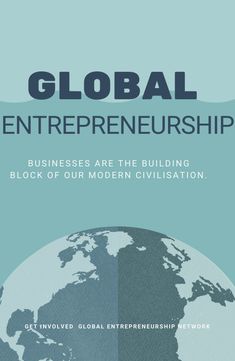 the front cover of a book with an image of a globe and text that reads global enterprise