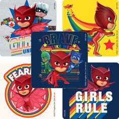 the pj masks are designed to look like children's characters