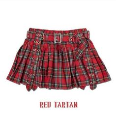 ad eBay - ACDC RAG Pleated Pants Skirt Skapan REⅮ Tartan With inner pants 1dayFreeShipping - Buy Now, click the link (eBay) Red Pans Or Skirts For Woman Or Teens, Tartan Skirts Short, Heart Pleated Skirt, Red Plaid Layered Skirt, Tartan Bubble Skirt, Red Tartan Rara Skirt, Punk Grunge Fashion, Acdc Rag, Shirt Extender