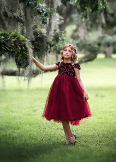 A little sparkle and a little glam, this ruby red frock will have all eyes on her! A stretch sequin bodice, fully lined with soft cotton, sits above a bountiful tulled skirt, perfect for the girl and her twirl. Fully lined with soft cotton and back zips. Machine wash, hang dry. Blush Sequin Dress, Pink Toddler Dress, Sequin Holiday Dress, Red Frock, Bianca Dress, Satin Flower Girl Dress, Tulle Flower Girl, Flower Girl Dresses Tulle, Rainbow Dress