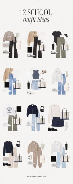 Scool Outfit Girl, Clean Girl Outfits Ideas, Ootd For School Casual, Clean School Outfits, College Girl Aesthetic Outfits, Uni Girl Outfit, Simple Uni Outfits, That Girl Outfits School, College Clothes Outfits