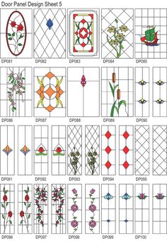 the cross stitch pattern is shown with many different flowers and geometric designs on it's sides