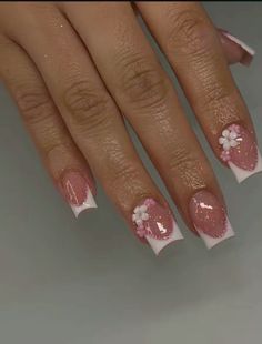 Short Pink Nails, Overlay Nails, Acrylic Nails Nude, Simple Gel Nails, Nails Design With Rhinestones, Summery Nails, Simple Acrylic Nails