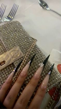 Long Stiletto, Stiletto Nails Designs, Simple Acrylic Nails