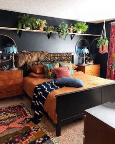 Bohemian Bedroom Decor Idea #homedecor #homedecoration  Orange Vintage - Fashion, Home, Cars, Interiors and Nostalgia For Kate Beavis #orangevintagefashion #orangevintagehome #orangevintageinteriors #orangevintagenostalgia #orangevintagecars #orangevintagelifestyle #orangevintagelife #orangevintage Bohemian Bedroom Design, Diy Bohemian, Furnitur Ruang Keluarga, Bohemian Party, Bohemian Bedroom Decor, Bohemian Bedroom, Bedroom Boho, Chic Bedroom, Home Trends