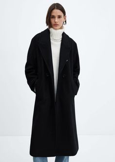 Oversize wool coat - Women | Mango USA