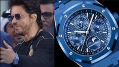 an image of a man wearing a blue watch and another photo of a man in sunglasses