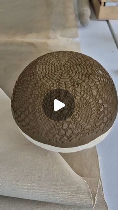 Ceramics Videos on Instagram: "Lace pattern stoneware bowl by @noamrosenberg.art" Hand Building, Stoneware Bowl, Surface Decoration, Pottery Ideas, Art Instagram, Pottery Bowls