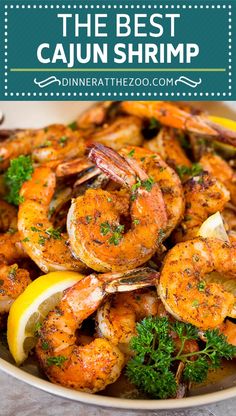 the best cajun shrimp recipe with lemon and parsley