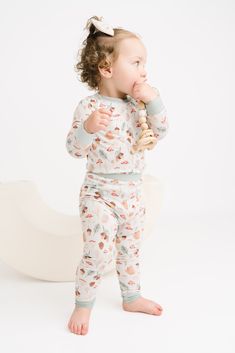 Two-piece set: Cozy set designed for a restful night’s sleep. Buttery soft, lightweight, and breathable: Crafted from premium bamboo fabric for ultimate comfort. Stretchy and flexible: Offers easy movement during sleep or playtime. Snug fit: Ensures a secure, cozy fit to prioritize your child's safety. Premium fabric blend: 95% viscose bamboo, 5% spandex for softness and durability. Chemical-free: No flame retardants or harmful chemicals, keeping your baby safe. Easy care: Machine washable and t Fall Holidays, Baby Safe, Cozy Fits, Bamboo Fabric, Child Safety, Romper Dress, Chemical Free, Harmful Chemicals, Short Rompers