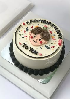 Bento Cake Design For Best Friend, Code Anastasia, Birthday Cake Pastel, Bento Cake Ideas, Cake For Children, Korea Cake, Korean Cake, Birthday Cakes For Men